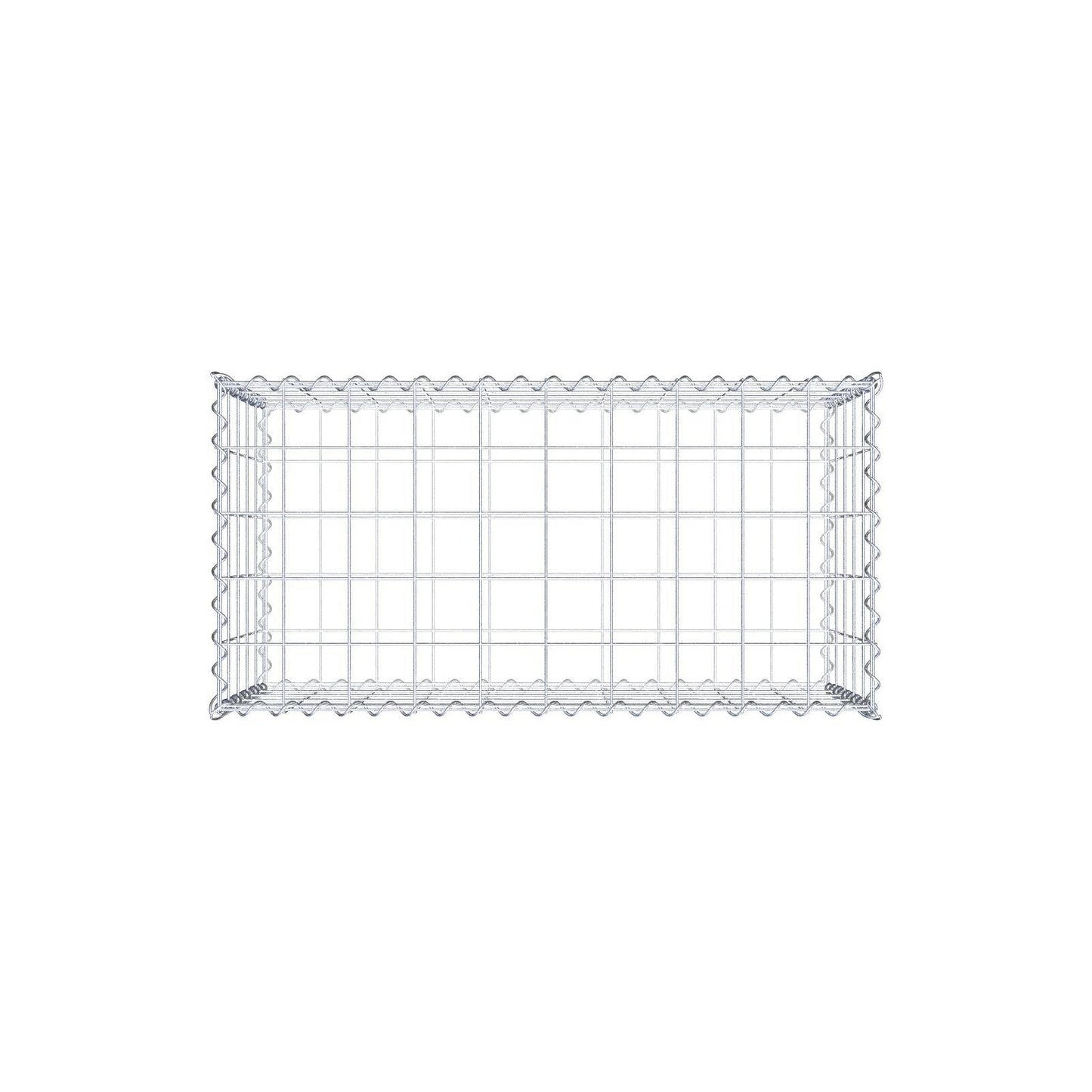 Conjunto de 2 gabiões 100 cm x 50 cm x 50 cm (C x A x P), malhagem 10 x 10 cm, espiral