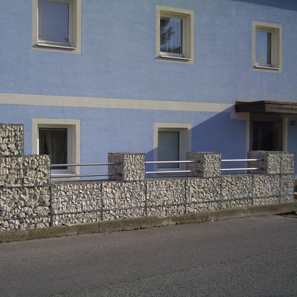 Set van 2 schanskorven 100 cm x 50 cm x 50 cm (L x H x D), maaswijdte 5 x 10 cm, spiraalvormig