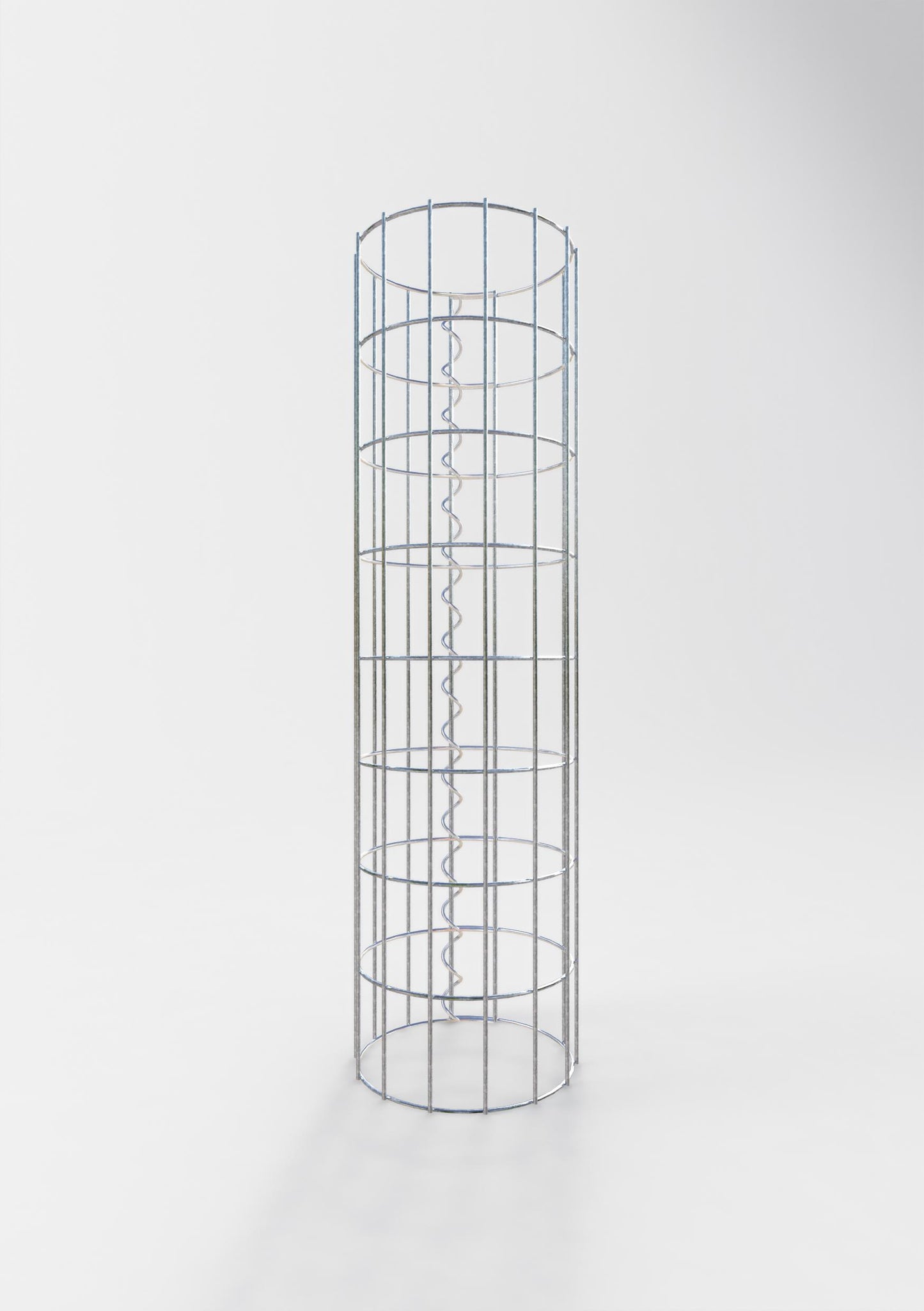 Colonne de gabion ronde 22 cm de diamètre, 80 cm de hauteur, mailles 5 cm x 10 cm