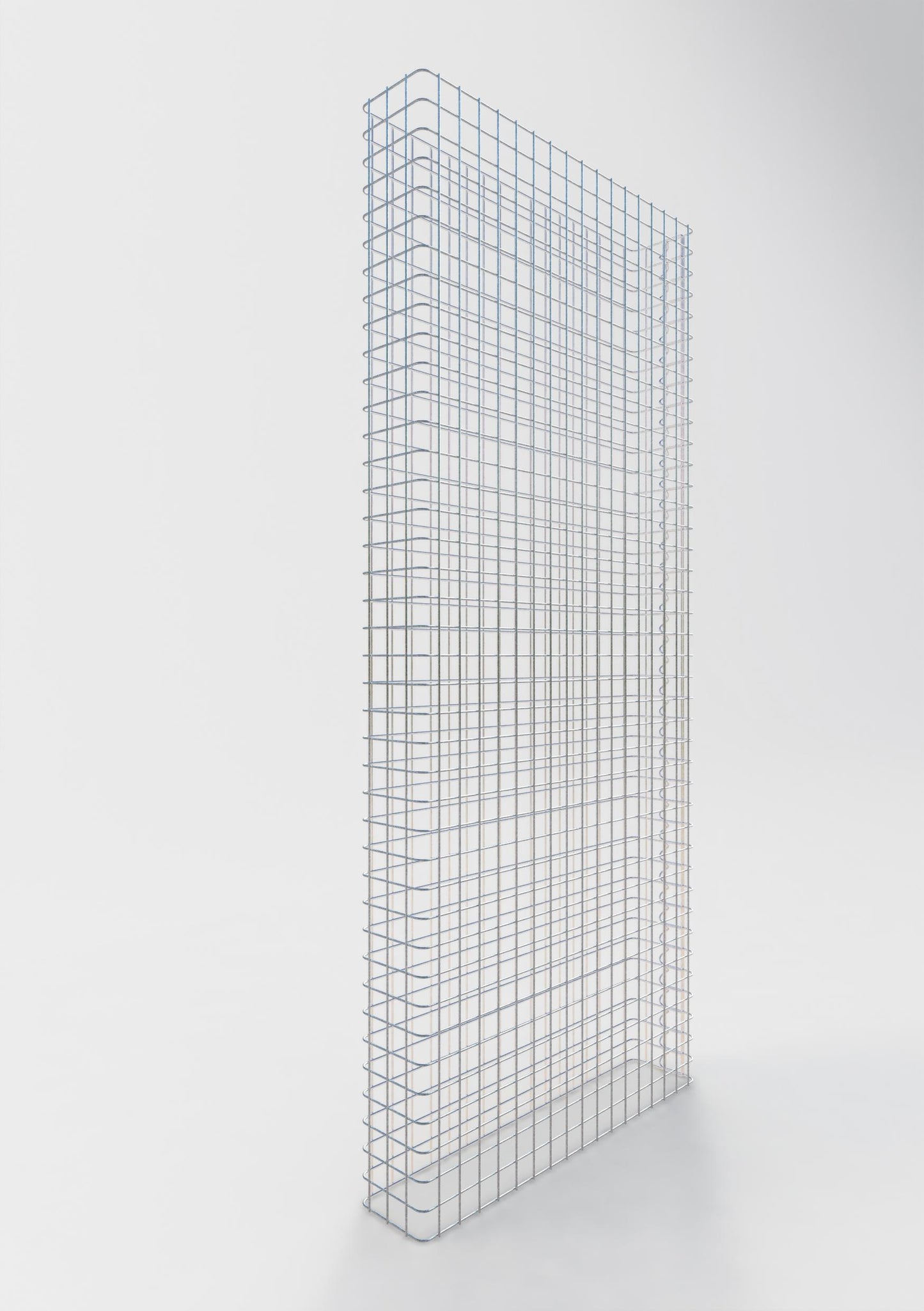 Gabionenzaun Länge 87 cm, Höhe 180 cm, Tiefe 17 cm, Maschenweite 5 x 5 cm