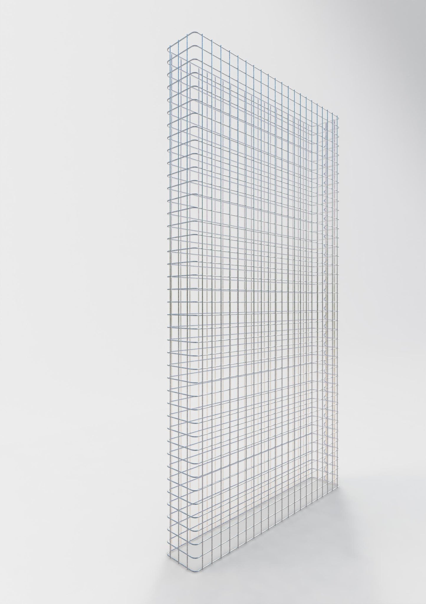 Clôture en gabion Longueur 107 cm, hauteur 180 cm, profondeur 17 cm, mailles 5 x 5 cm