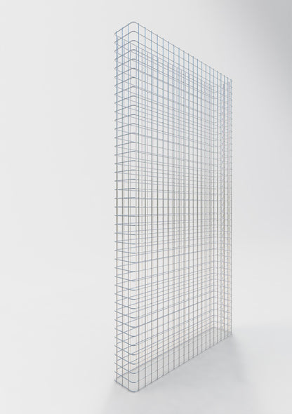Gabionenzaun Länge 107 cm, Höhe 160 cm, Tiefe 17 cm, Maschenweite 5 x 5 cm
