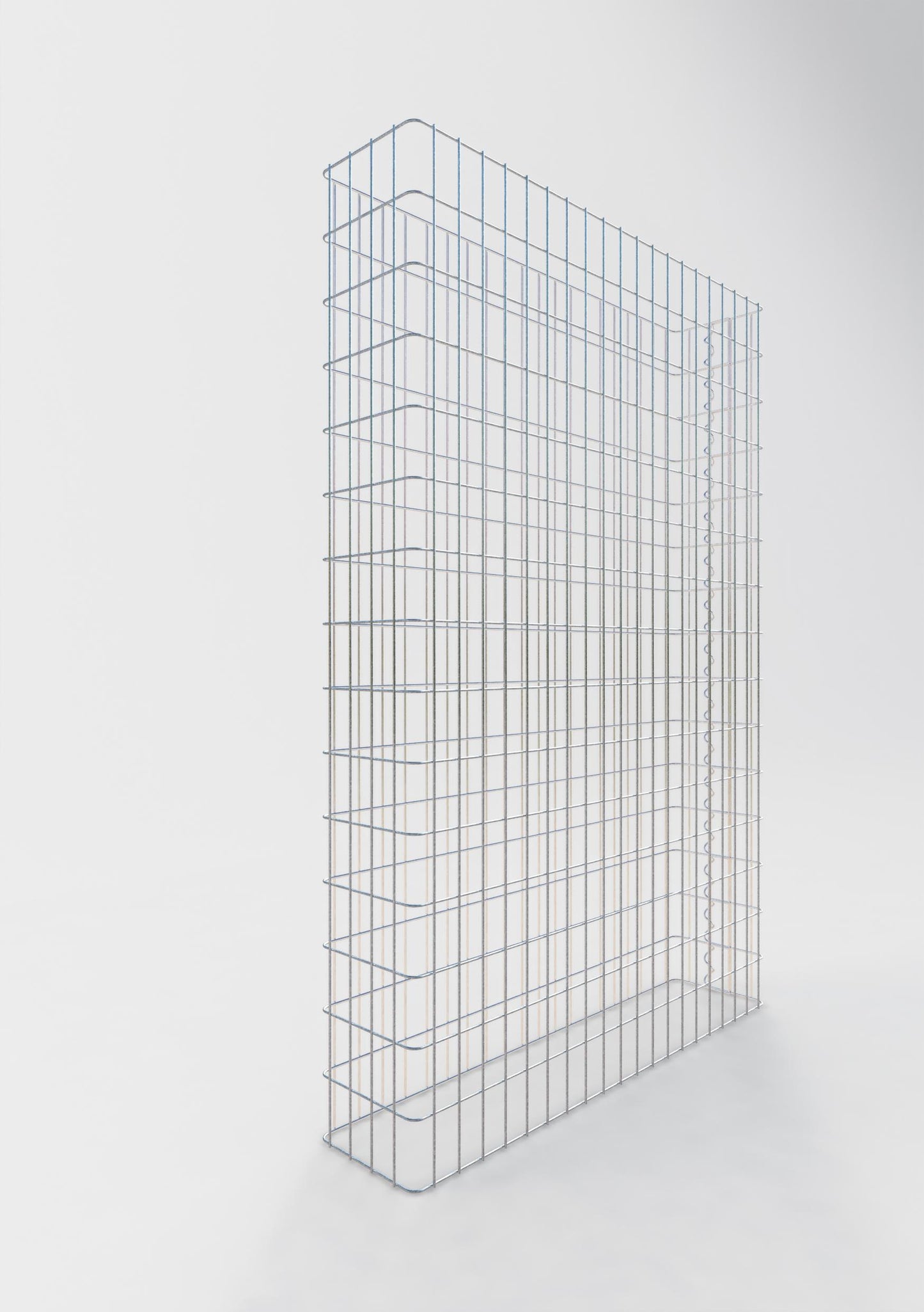 Clôture en gabion Longueur 102 cm, hauteur 200 cm, profondeur 22 cm, mailles 5 x 10 cm