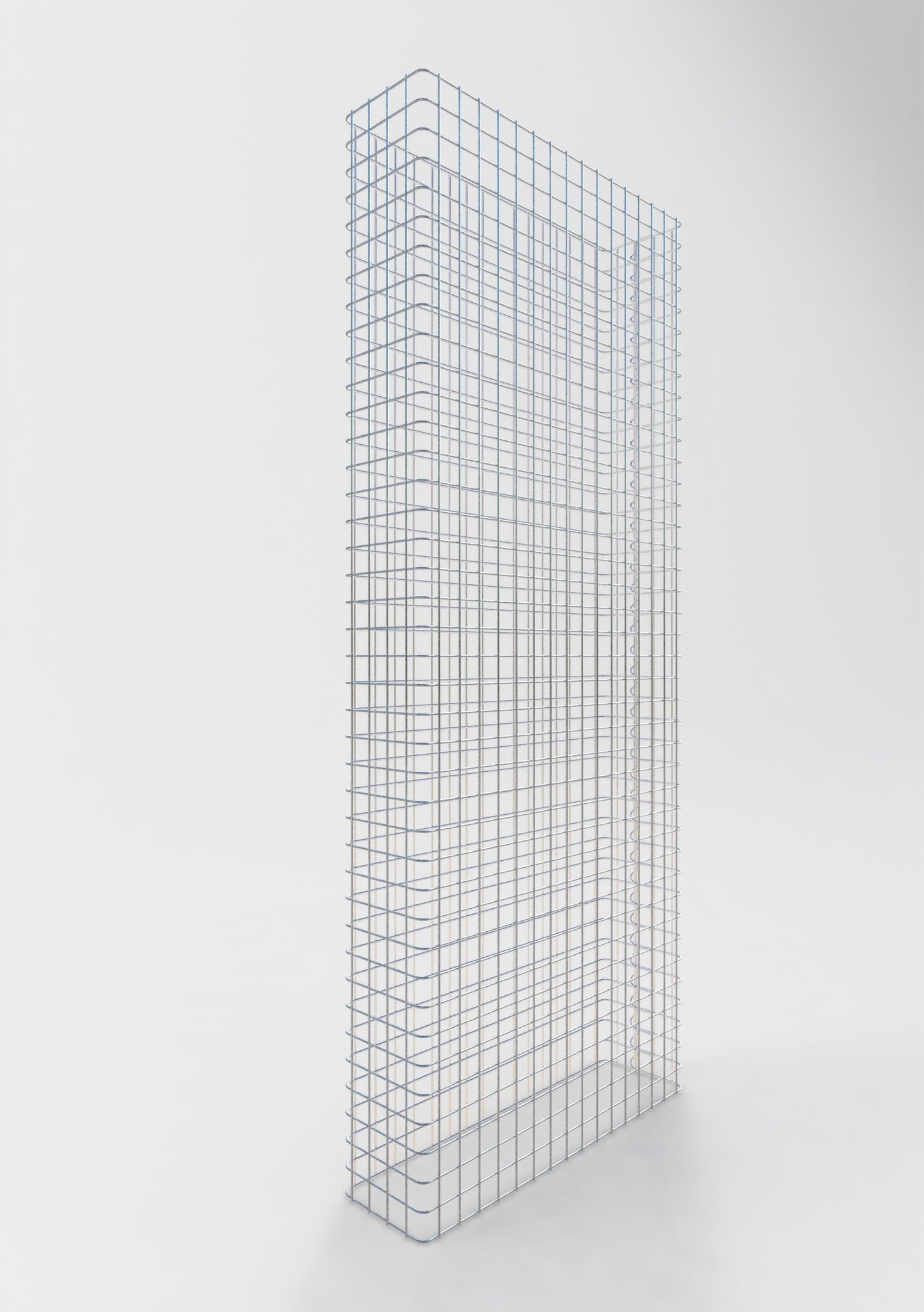 Schanskorfomheining lengte 82 cm, hoogte 160 cm, diepte 22 cm, maaswijdte 5 x 5 cm