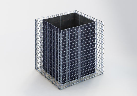 Højbed firkantet 100 cm x 100 cm x 90 cm (L x H x D), maskestørrelse 5 x 5 cm, vægtykkelse 10 cm