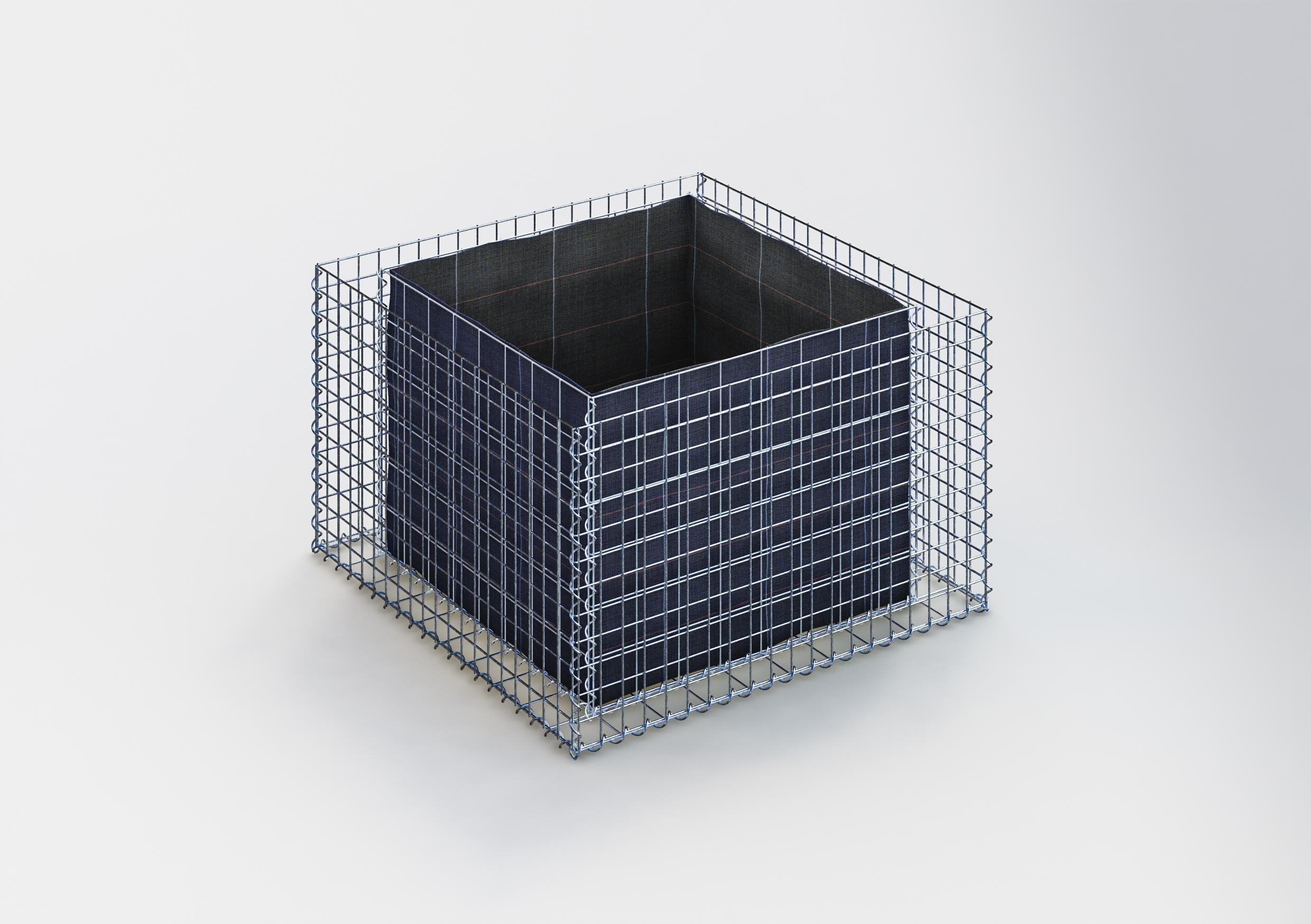 Rechthoekig verhoogd bed 100 cm x 60 cm x 100 cm (L x H x D), maaswijdte 5 x 5 cm, wanddikte 10 cm