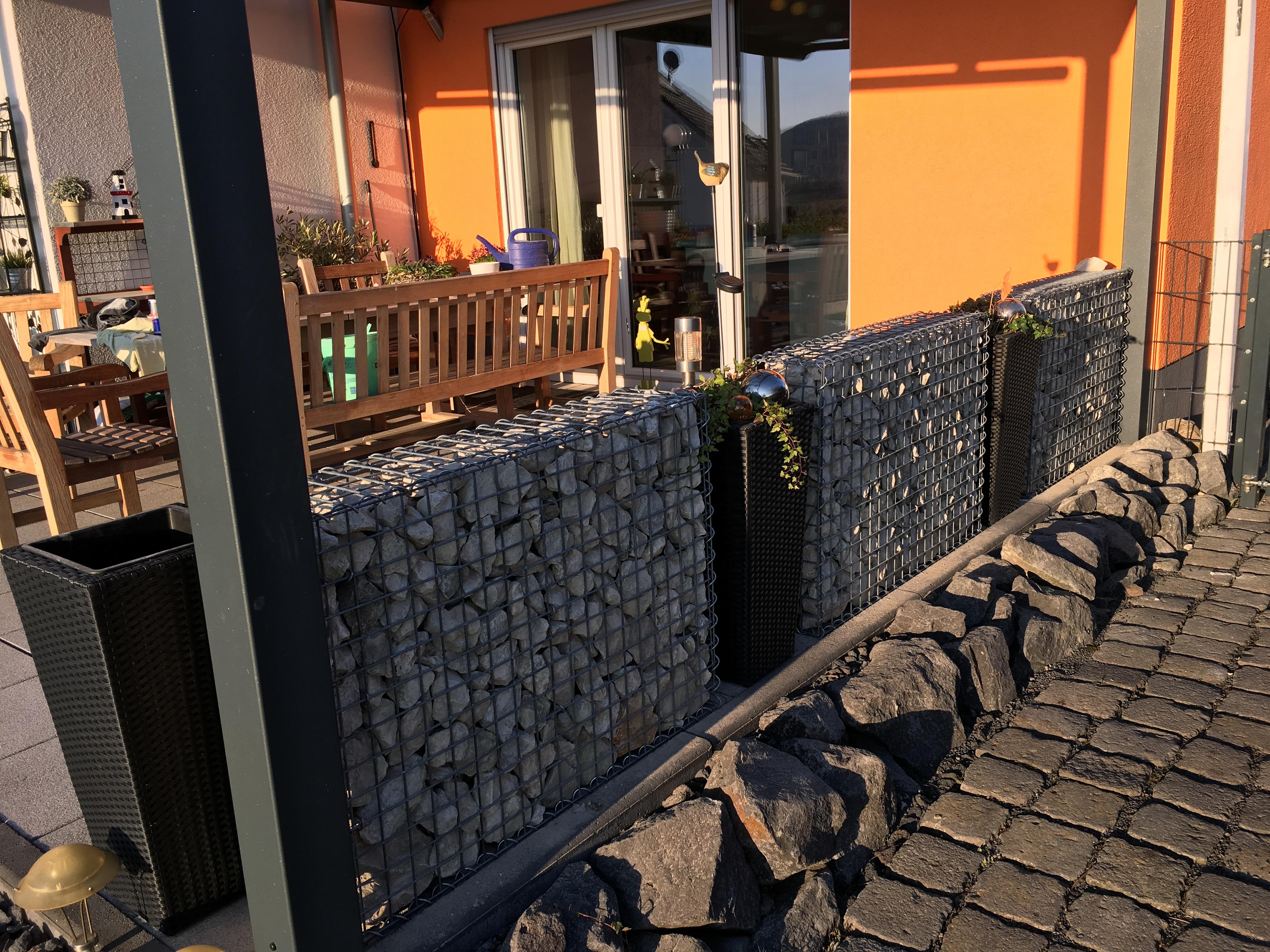 Gabion 100 cm x 70 cm x 20 cm (L x H x D), maskestørrelse 5 cm x 5 cm, spiral