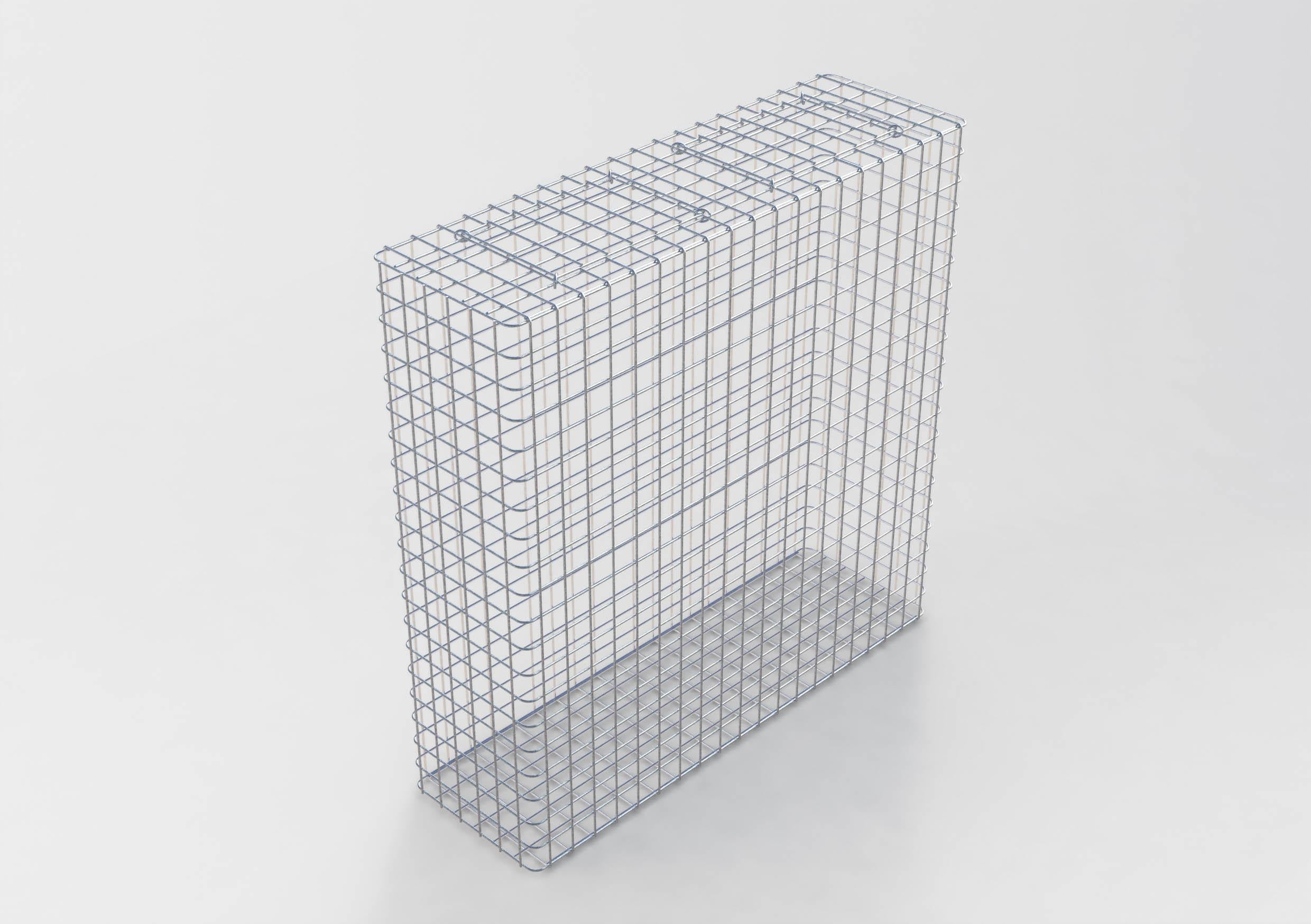 Gavión galvanizado en caliente 102 cm x 102 cm x 32 cm, malla 5 cm x 5 cm, totalmente soldado