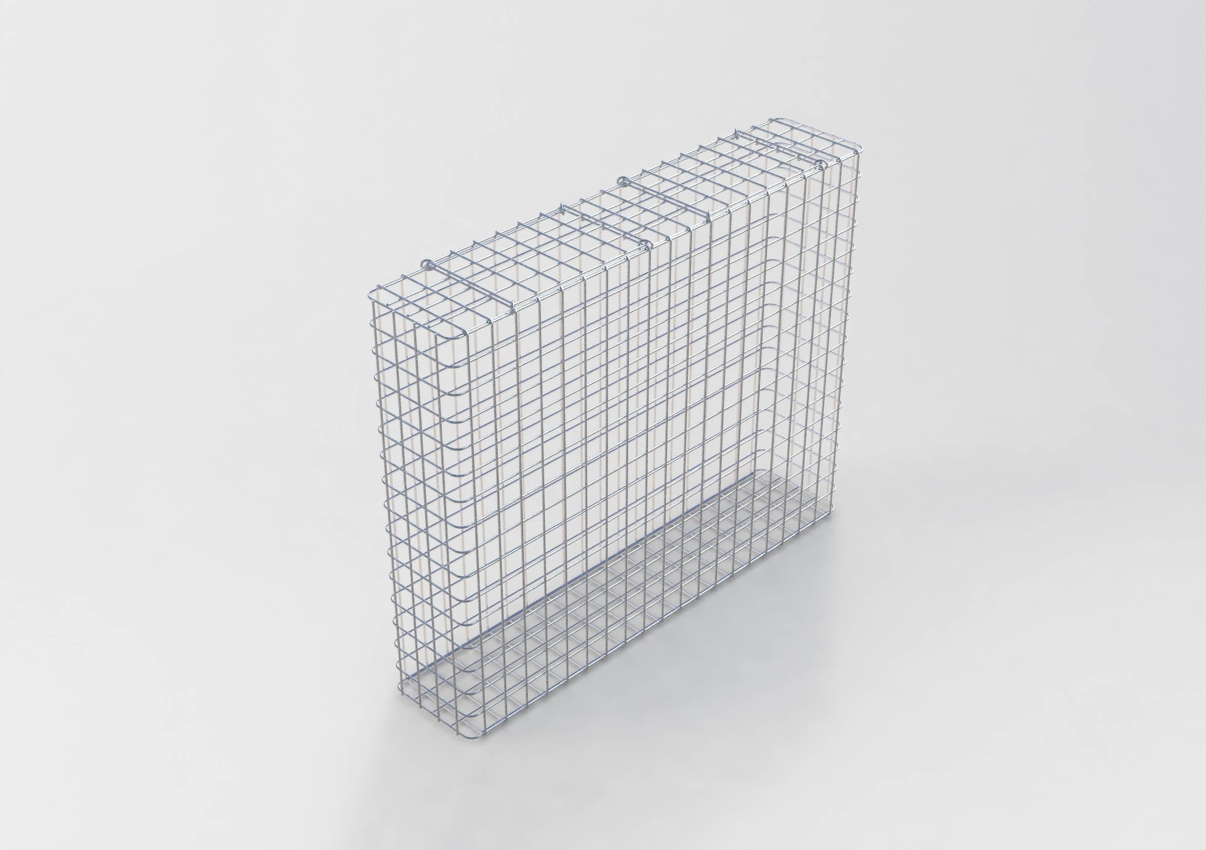 Gavión galvanizado en caliente 102 cm x 82 cm x 22 cm, malla 5 cm x 5 cm, totalmente soldado