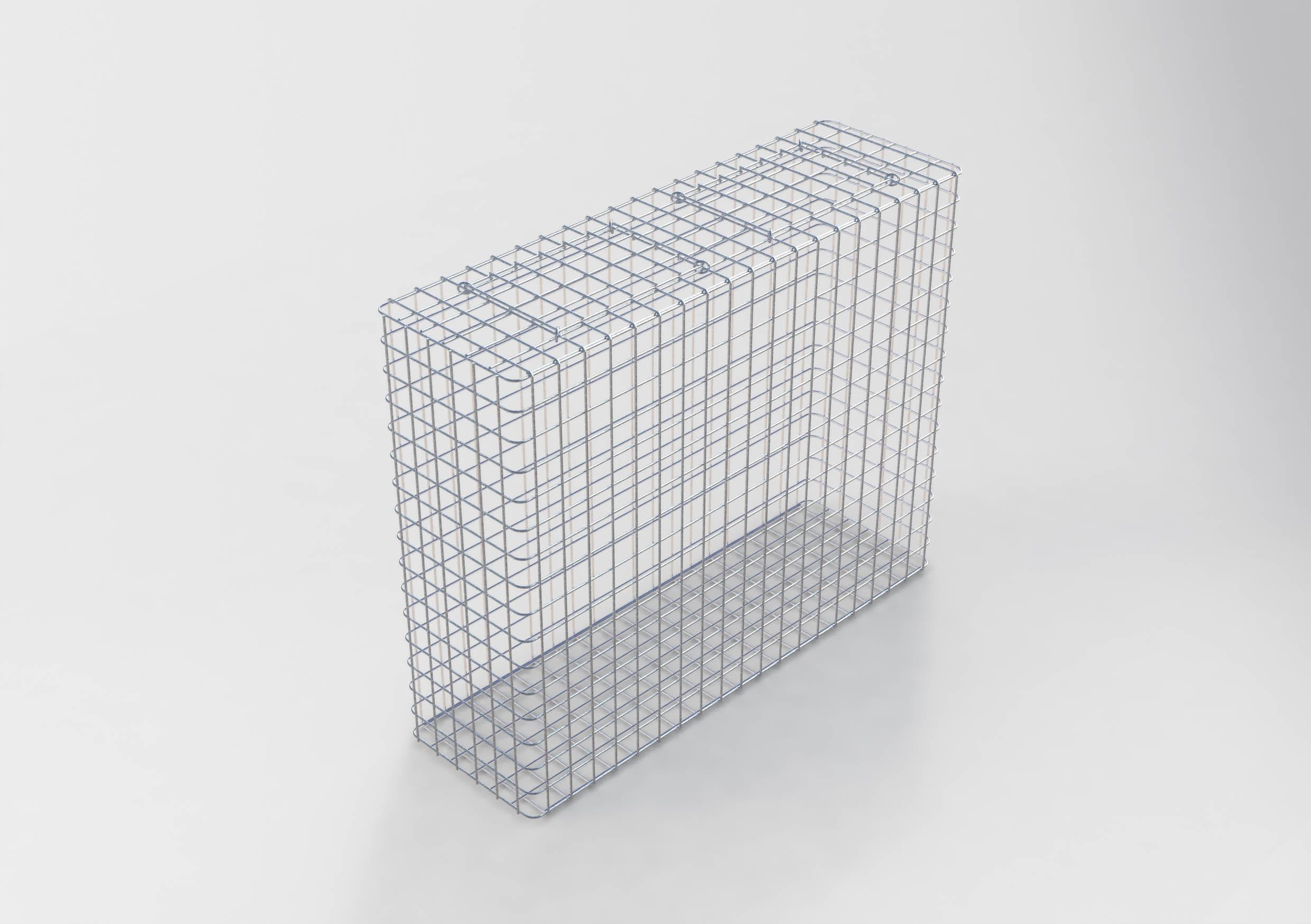 Gavión galvanizado en caliente 102 cm x 82 cm x 32 cm, malla 5 cm x 5 cm, totalmente soldado