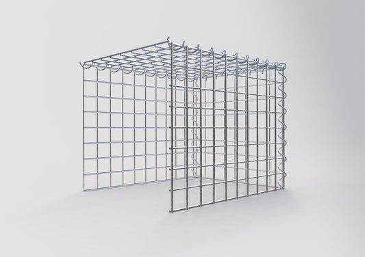 Gabbione aggiuntivo tipo 4 50 cm x 40 cm x 40 cm (L x H x P), dimensione maglia 5 cm x 5 cm, a spirale