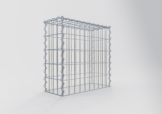 Gabbione aggiuntivo tipo 3 50 cm x 50 cm x 20 cm (L x H x P), dimensione maglia 5 cm x 10 cm, a spirale