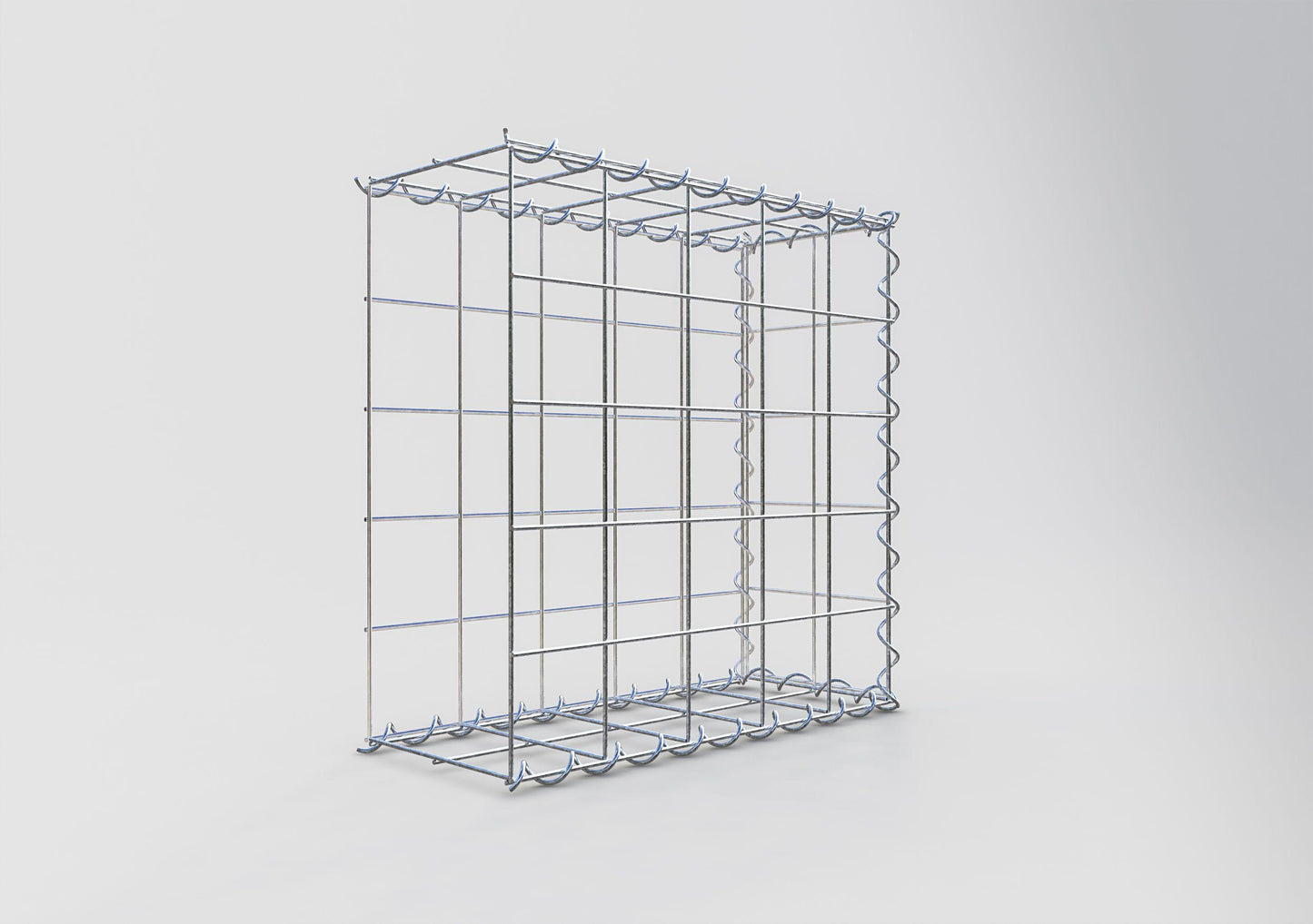 Grown-on gabion type 2 50 cm x 50 cm x 20 cm (L x H x D), mesh size 10 cm x 10 cm, spiral