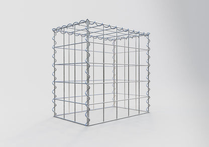 Add-on schanskorf type 3 50 cm x 50 cm x 30 cm (L x H x D), maaswijdte 10 cm x 10 cm, spiraalvormig