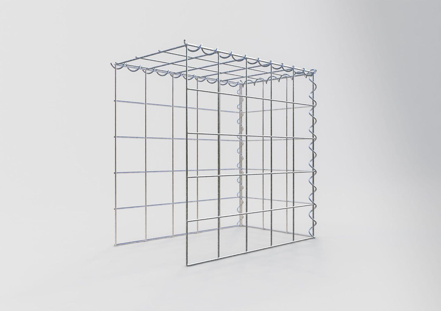 Gavión adicional tipo 4 50 cm x 50 cm x 30 cm (L x A x P), malla 10 cm x 10 cm, en espiral