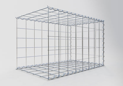 Gabion rapporté type 2 80 cm x 50 cm x 50 cm (L x H x P), mailles 10 cm x 10 cm, spirale