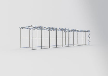 Anbaugabione Typ 4 100 cm x 20 cm x 20 cm (L x H x T), Maschenweite 10 cm x 10 cm, Spirale