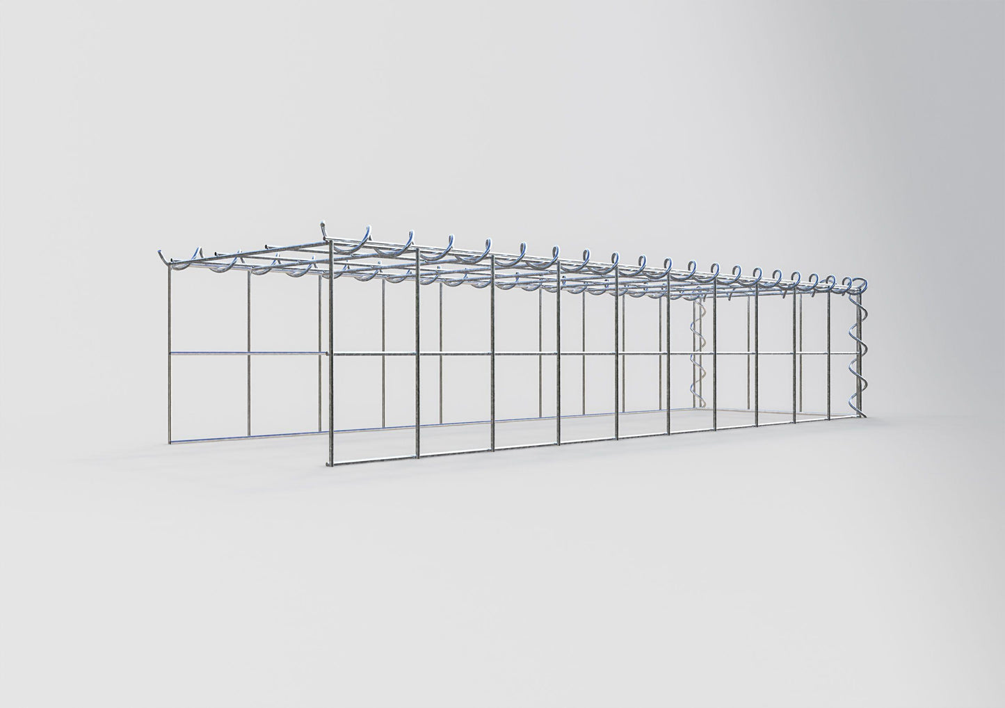 Anbaugabione Typ 4 100 cm x 20 cm x 30 cm (L x H x T), Maschenweite 10 cm x 10 cm, Spirale