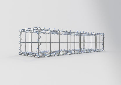 Gabbione 100 cm x 20 cm x 30 cm (L x H x P), maglia 10 cm x 10 cm, spirale