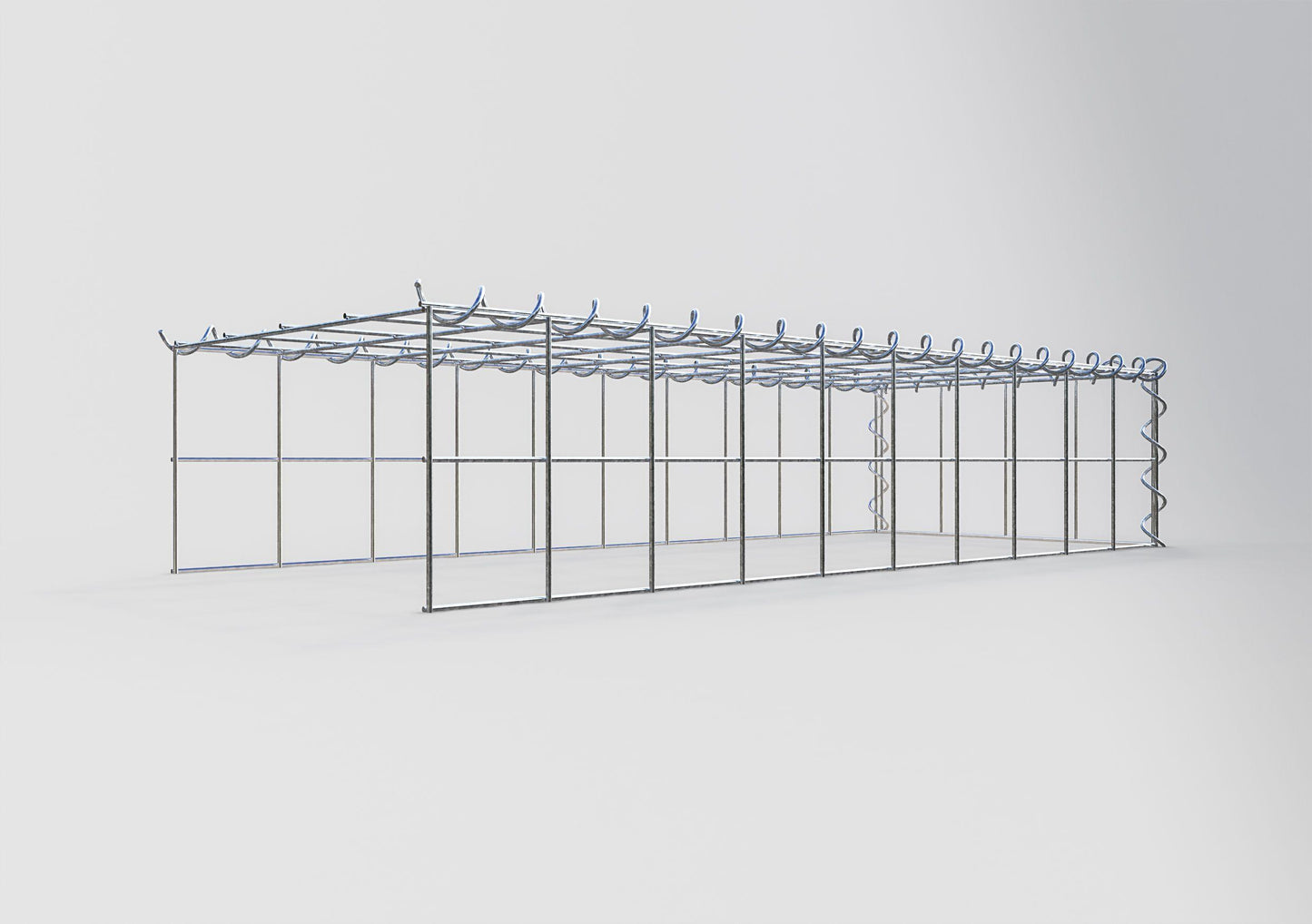 Anbaugabione Typ 4 100 cm x 20 cm x 40 cm (L x H x T), Maschenweite 10 cm x 10 cm, Spirale