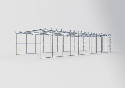 Anbaugabione Typ 4 100 cm x 20 cm x 40 cm (L x H x T), Maschenweite 10 cm x 10 cm, Spirale