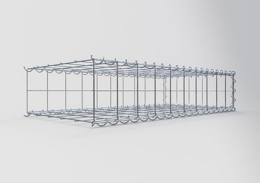 Gavión complementario tipo 2 100 cm x 20 cm x 50 cm (L x A x P), malla 10 cm x 10 cm, espiral