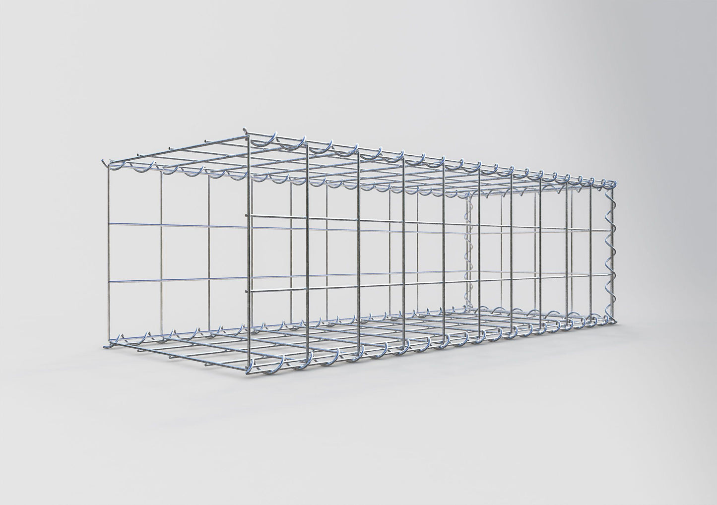 Grown-on gabion type 2 100 cm x 30 cm x 40 cm (L x H x D), mesh size 10 cm x 10 cm, spiral