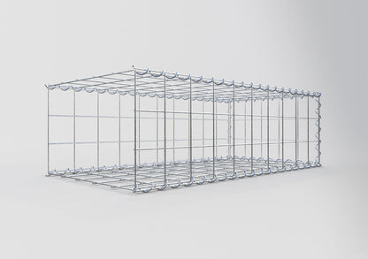 Gabion rapporté type 2 100 cm x 30 cm x 50 cm (L x H x P), mailles 10 cm x 10 cm, spirale