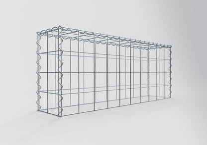 Anbaugabione Typ 3 100 cm x 40 cm x 20 cm (L x H x T), Maschenweite 10 cm x 10 cm, Spirale