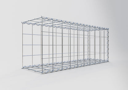 Gabion rapporté type 2 100 cm x 40 cm x 30 cm (L x H x P), mailles 10 cm x 10 cm, spirale