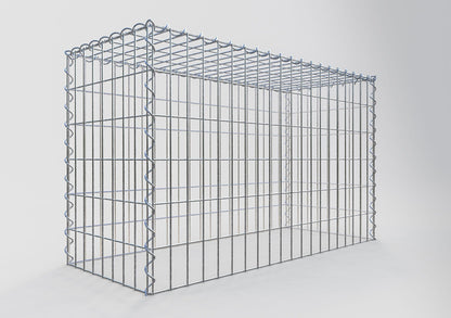 Anbaugabione Typ 3 100 cm x 60 cm x 40 cm (L x H x T), Maschenweite 5 cm x 10 cm, Spirale