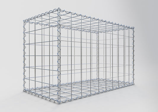 Gabion 100 cm x 60 cm x 50 cm (L x H x P), mailles 10 cm x 10 cm, spirale