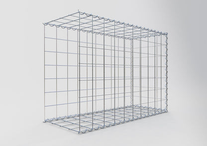 Gabion rapporté type 2 100 cm x 70 cm x 40 cm (L x H x P), mailles 10 cm x 10 cm, spirale