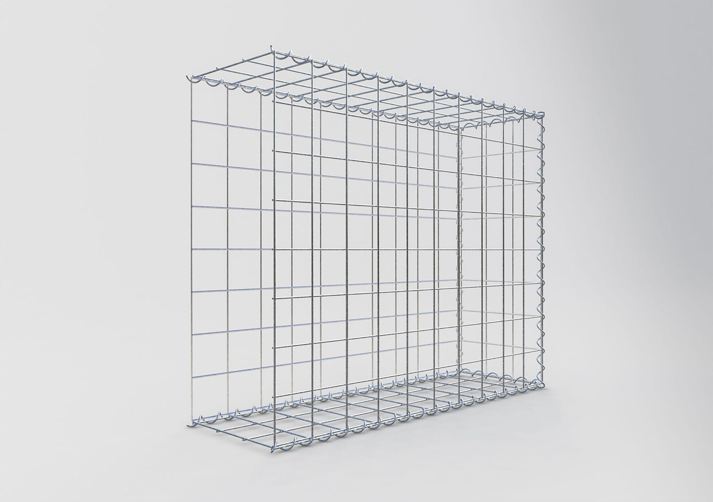 Påväxt gabion typ 2 100 cm x 80 cm x 30 cm (L x H x D), maskstorlek 10 cm x 10 cm, spiral