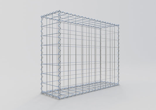 Gabion 100 cm x 80 cm x 30 cm (L x H x D), maskstorlek 10 cm x 10 cm, spiral