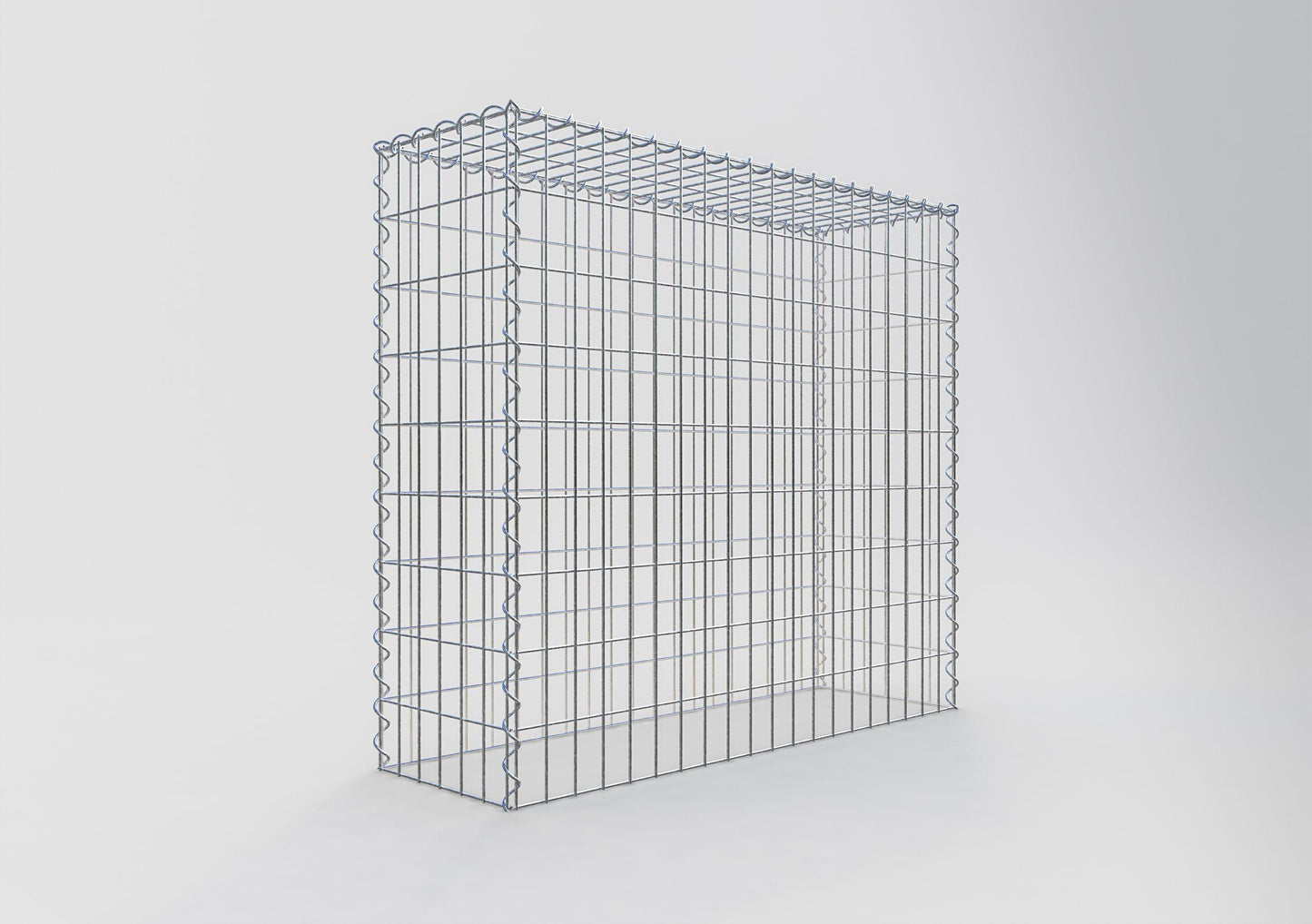 Anbaugabione Typ 3 100 cm x 90 cm x 30 cm (L x H x T), Maschenweite 5 cm x 10 cm, Spirale