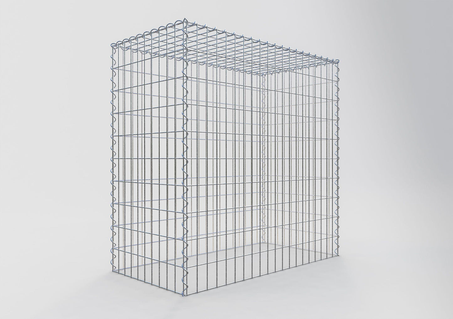 Add-on schanskorf type 3 100 cm x 100 cm x 50 cm (L x H x D), maaswijdte 5 cm x 10 cm, spiraalvormig