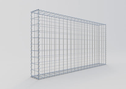 Gavión 200 cm x 100 cm x 20 cm (largo x alto x fondo), malla 10 cm x 10 cm, en espiral