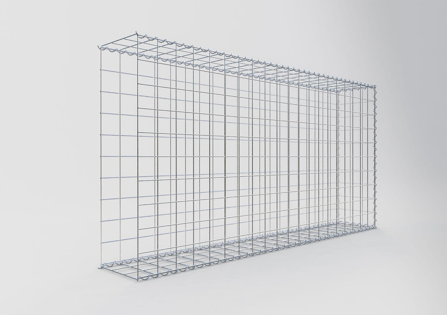 Anbaugabione Typ 2 200 cm x 100 cm x 30 cm (L x H x T), Maschenweite 10 cm x 10 cm, Spirale