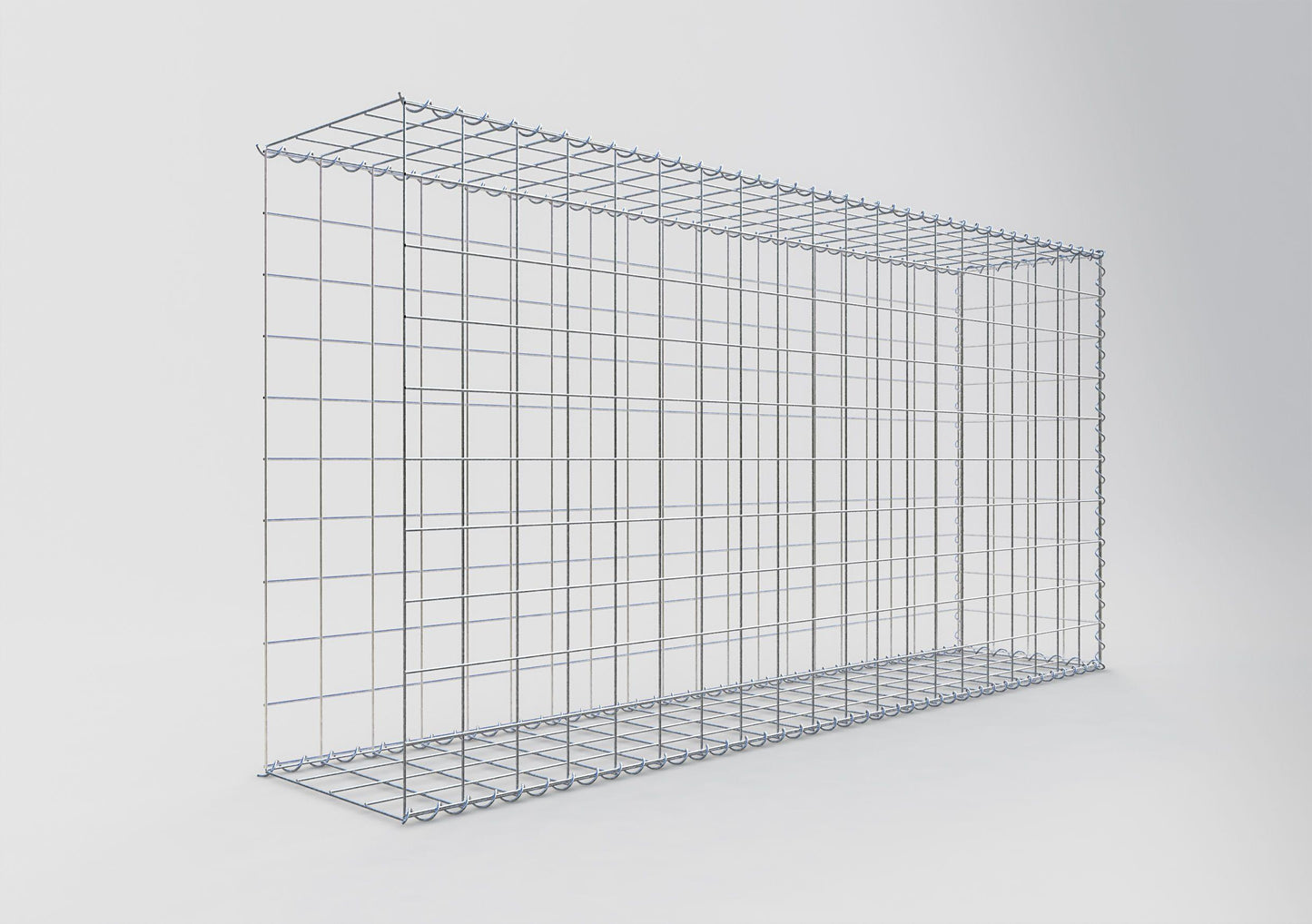 Gabbione aggiuntivo tipo 2 200 cm x 100 cm x 40 cm (L x A x P), maglia 10 cm x 10 cm, spirale