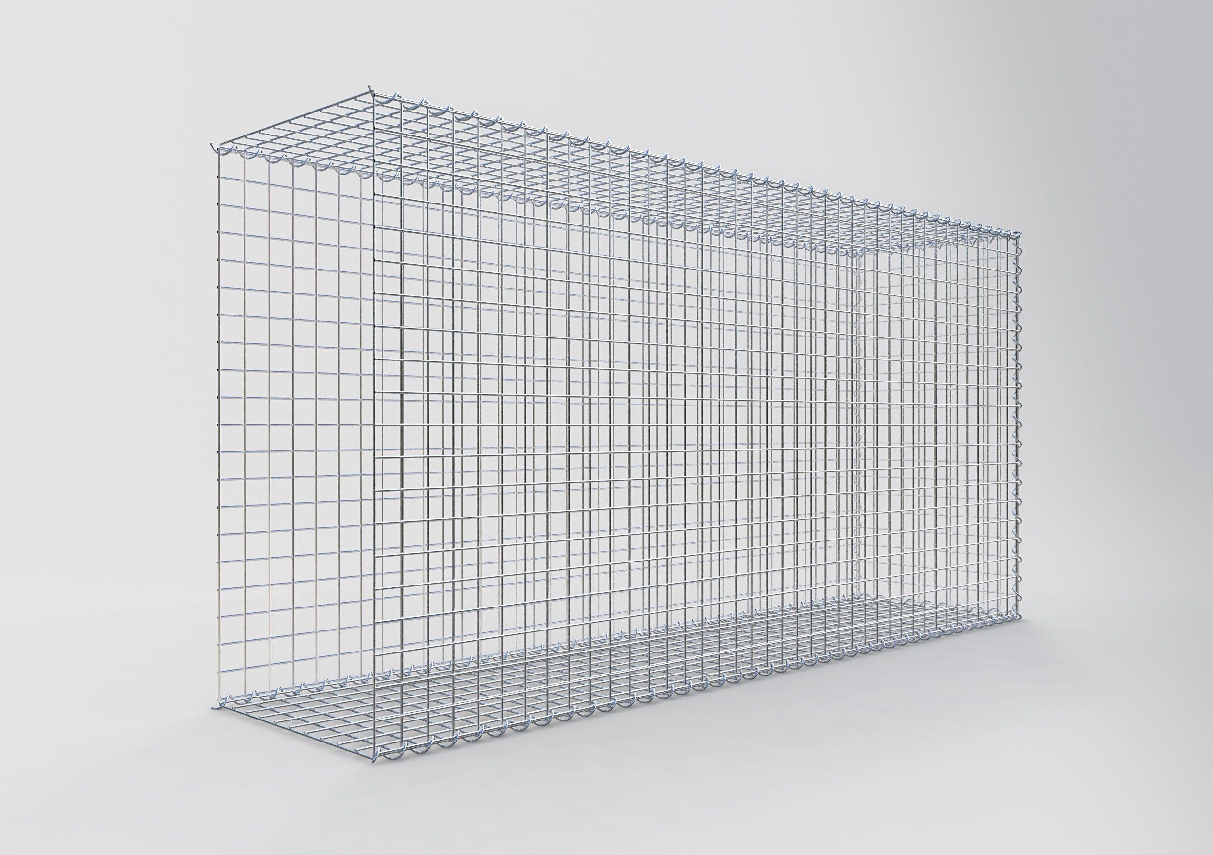 Gavión complementario tipo 2 200 cm x 100 cm x 50 cm (L x A x P), malla 5 cm x 5 cm, espiral