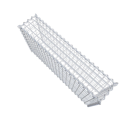 Set di 2 gabbioni 100 cm x 50 cm x 20 cm (L x H x P), maglia 5 x 5 cm, spirale
