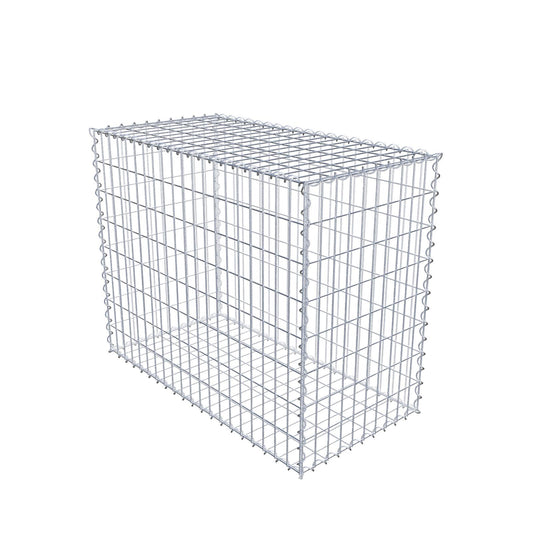 Gabião 100 cm x 80 cm x 50 cm (C x A x P), malhagem 5 cm x 10 cm, espiral