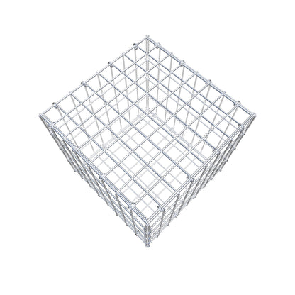 Gabião 40 cm x 40 cm x 40 cm (C x A x P), malhagem 5 cm x 10 cm, anel C