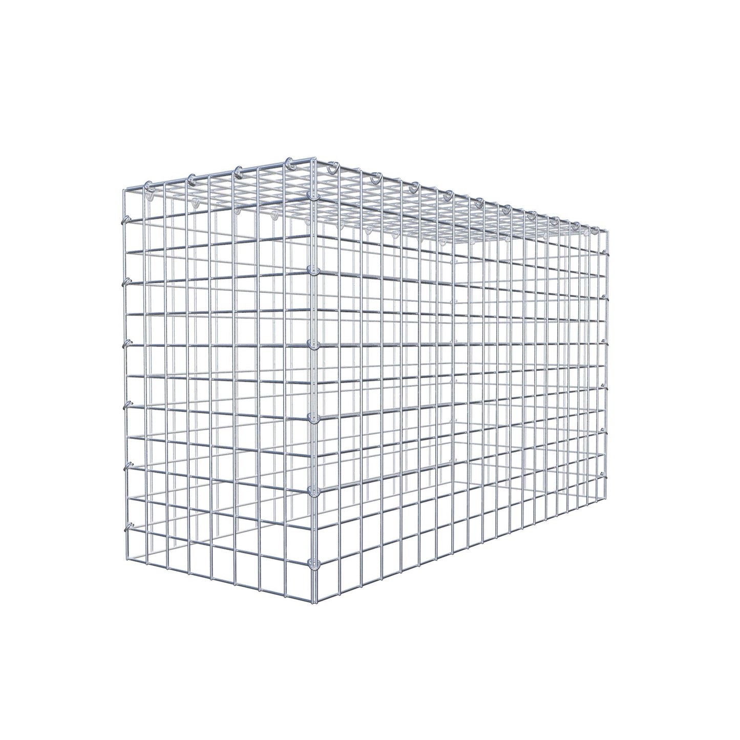 Gavión complementario de tipo 3 100 cm x 60 cm x 40 cm (L x A x P), malla 5 cm x 5 cm, anillo en C