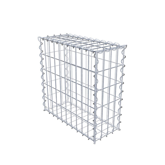 Gabião 50 cm x 50 cm x 20 cm (C x A x P), malhagem 5 cm x 10 cm, espiral