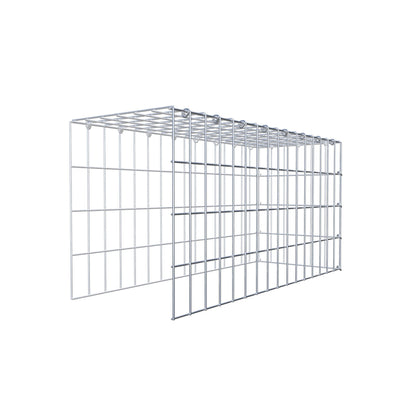 Gabião Tipo 4 80 cm x 40 cm x 30 cm (C x A x P), malhagem 5 cm x 10 cm, anel C