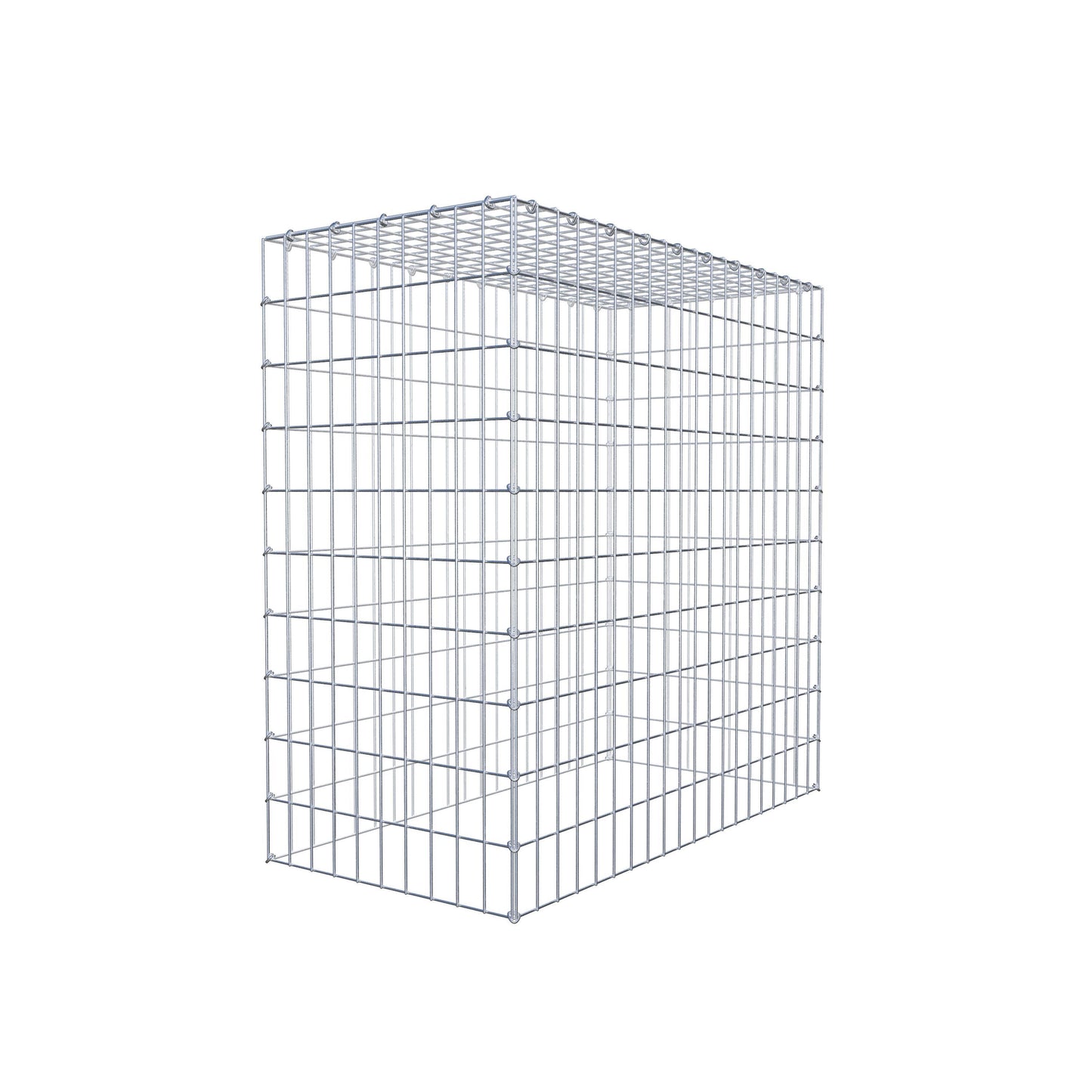 Monteret gabion type 3 100 cm x 100 cm x 50 cm (L x H x D), maskestørrelse 5 cm x 10 cm, C-ring