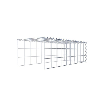 Gabião Tipo 4 100 cm x 30 cm x 40 cm (C x A x P), malhagem 10 cm x 10 cm, espiral