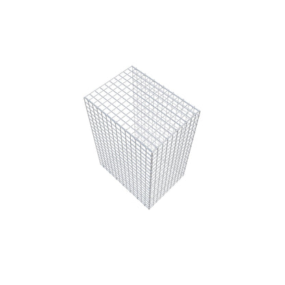 Monteret gabion type 2 100 cm x 70 cm x 50 cm (L x H x D), maskestørrelse 5 cm x 5 cm, C-ring